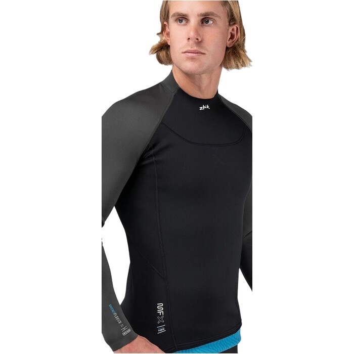 2024 Zhik Mens Microfleece X Neoprene Wetsuit Top DTP-0580-BLK - Black